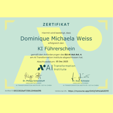KI Führerschein gemäß EU AI Act